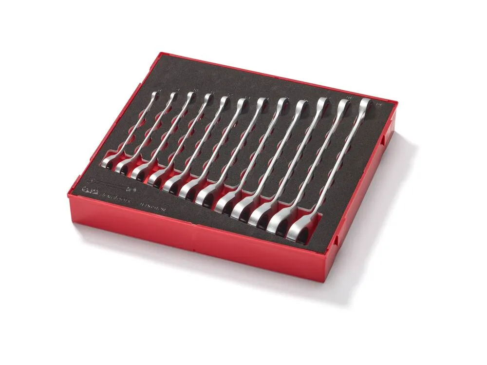 TengTools FOAM2 Set 12 Chiavi Combinate Cricchetto Metriche