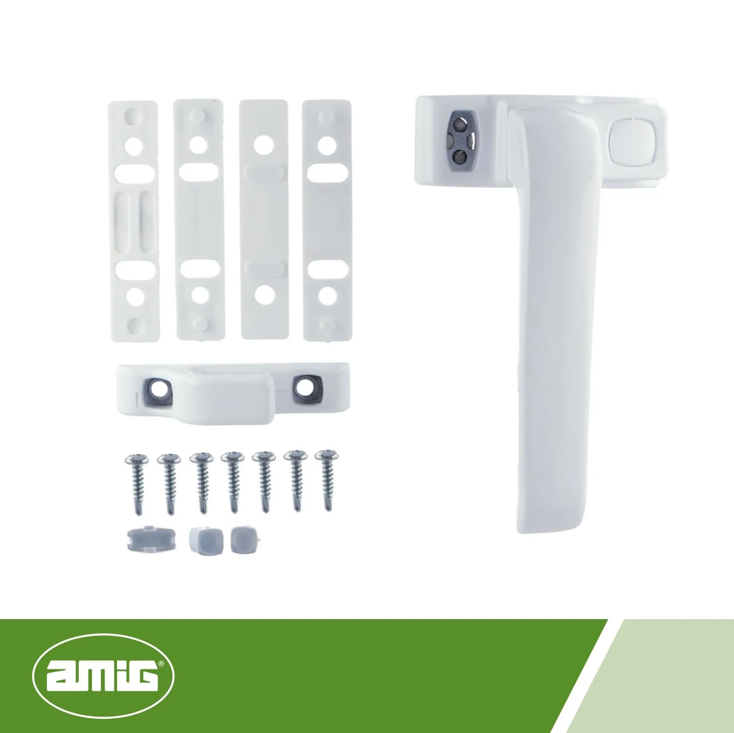 Amig Gamma maniglia finestra bianca destra 122x70 mm