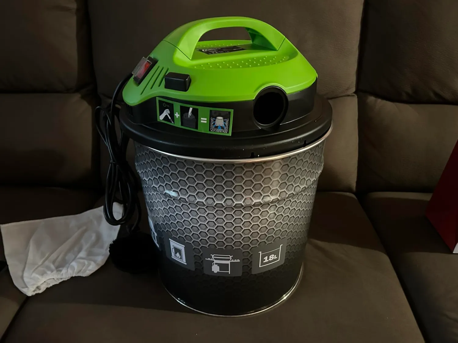 Ribimex Cenetop Pro aspiracenere 18 L 1200W soffiante