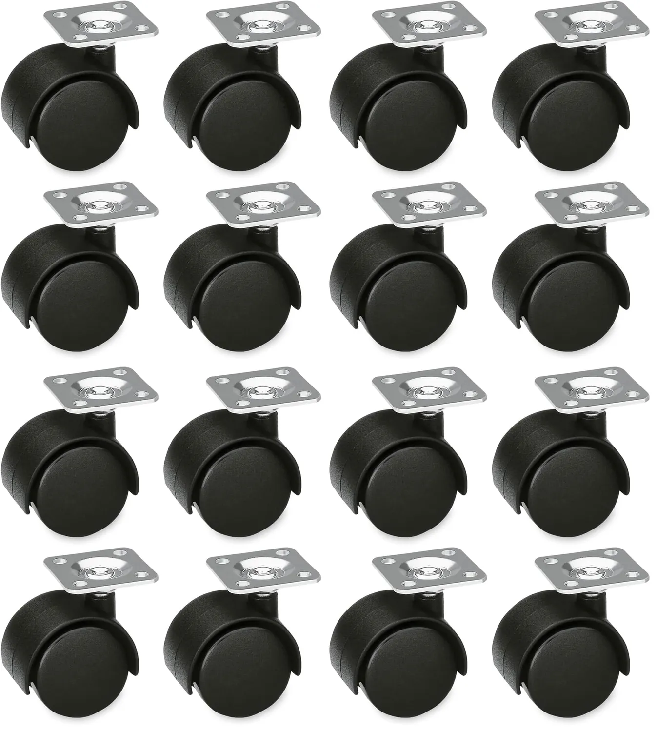 Amig ruote per mobili 40 mm set 4 pezzi senza freno