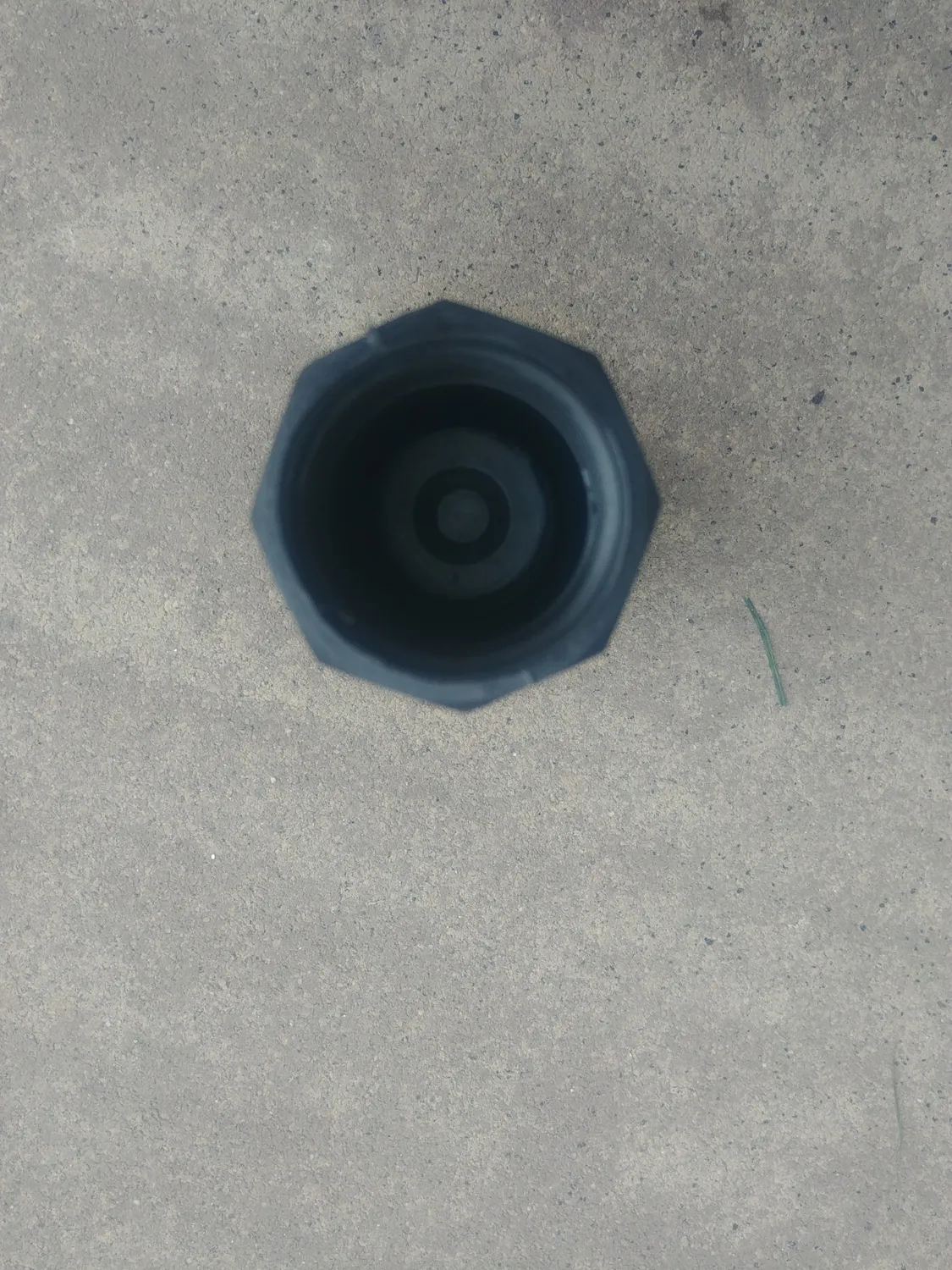Ribimex PRVF35 valvola di fondo 1" plastica nera