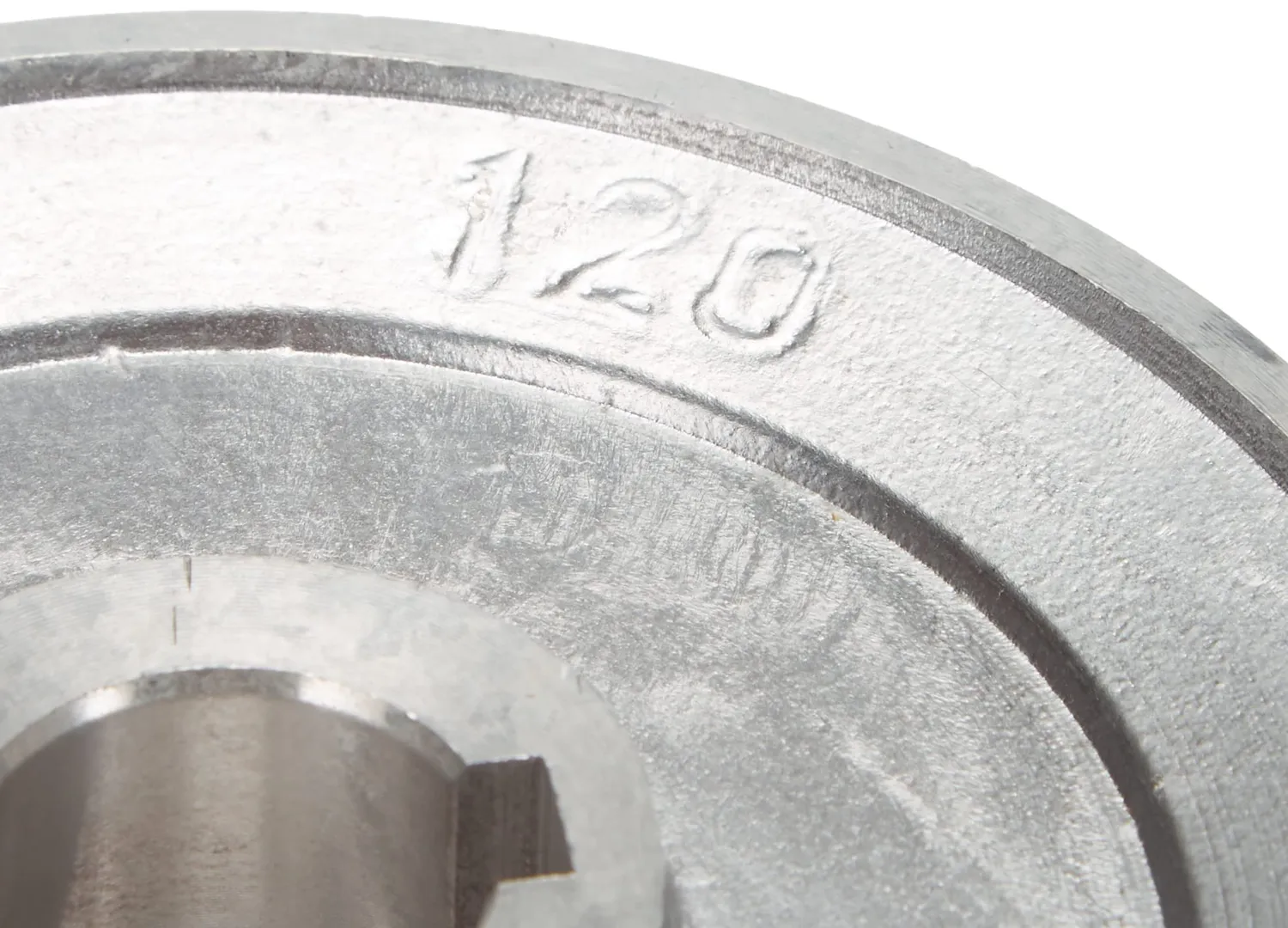 Ribimex Puleggia Alluminio Diam 120 Asse 24 mm