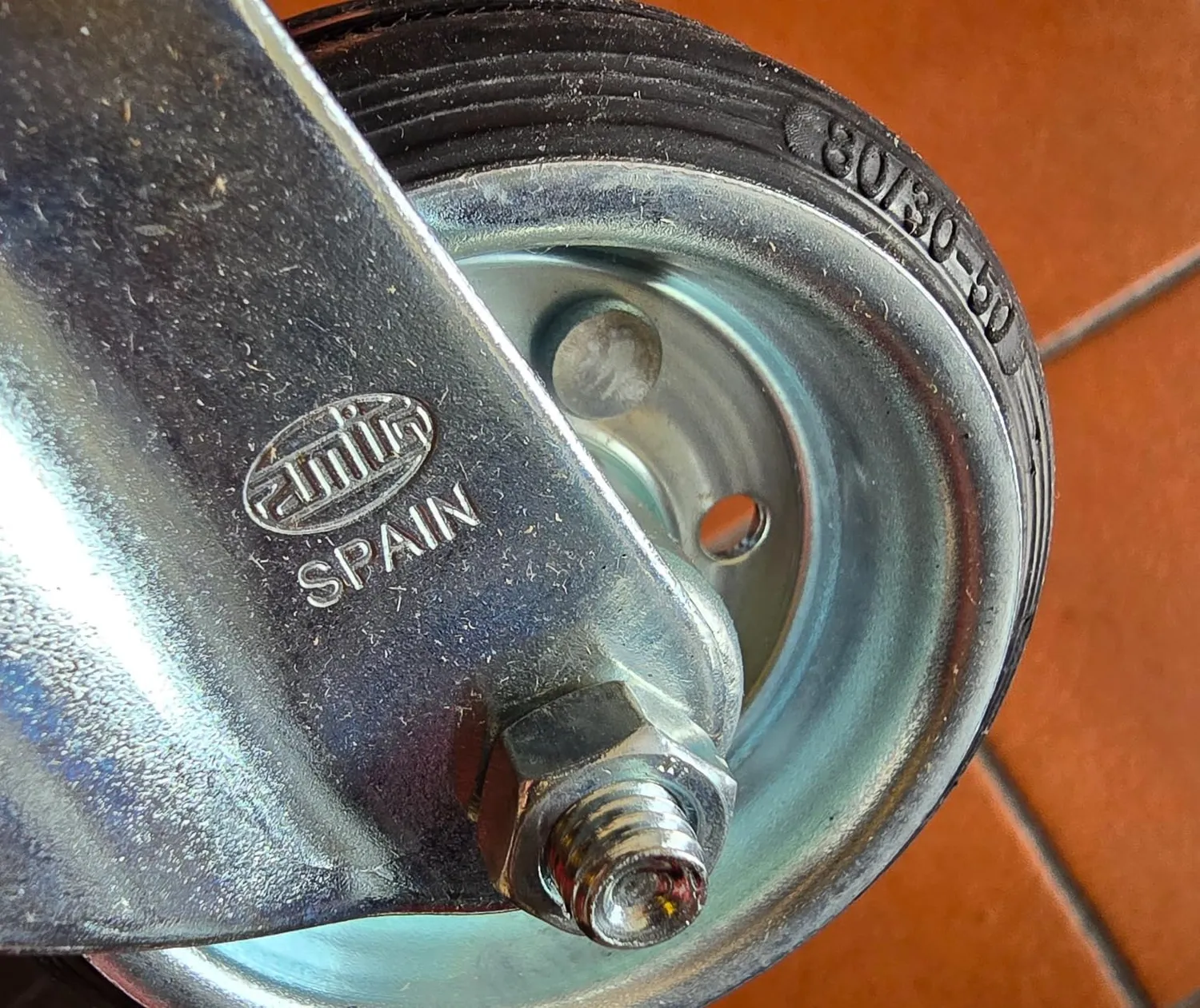 Amig Set 4 Ruote Girevoli Ø80 mm Foro 12,5 mm