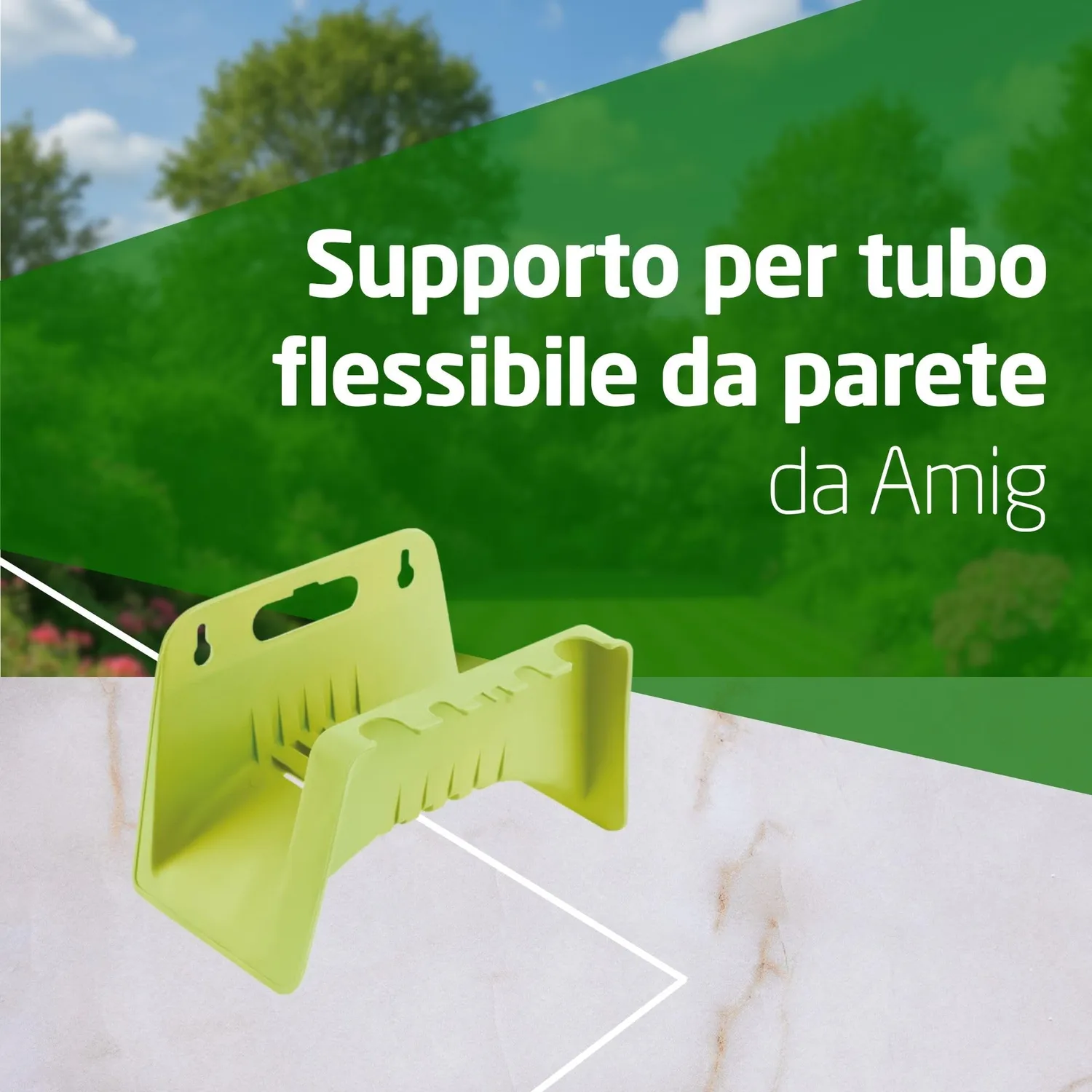 Amig Supporto Tubo Parete Verde Pistacchio 10 m
