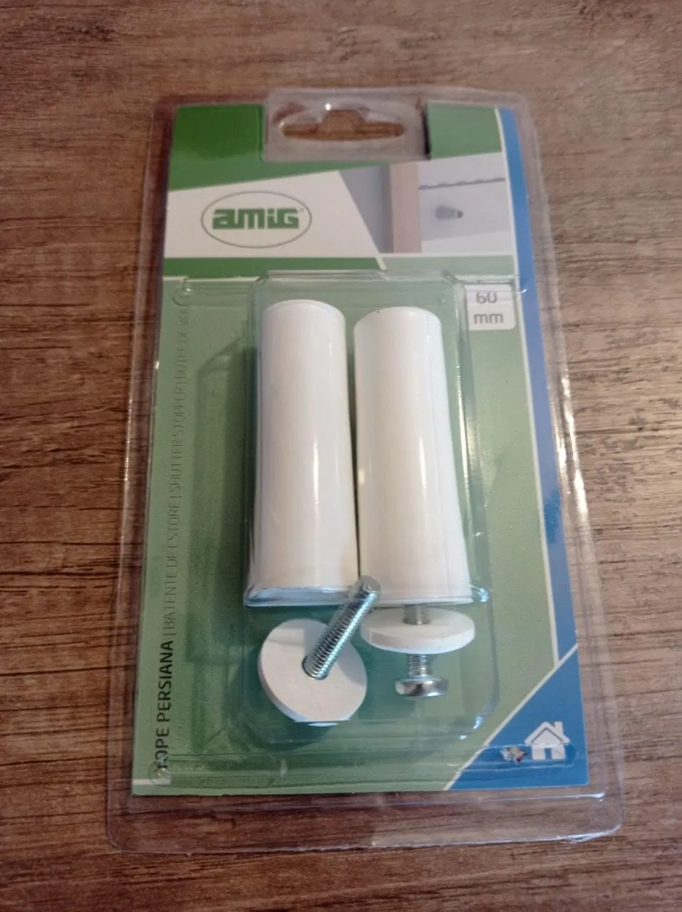 Amig Fermo Tapparella Conico 60 mm Grigio Plastica