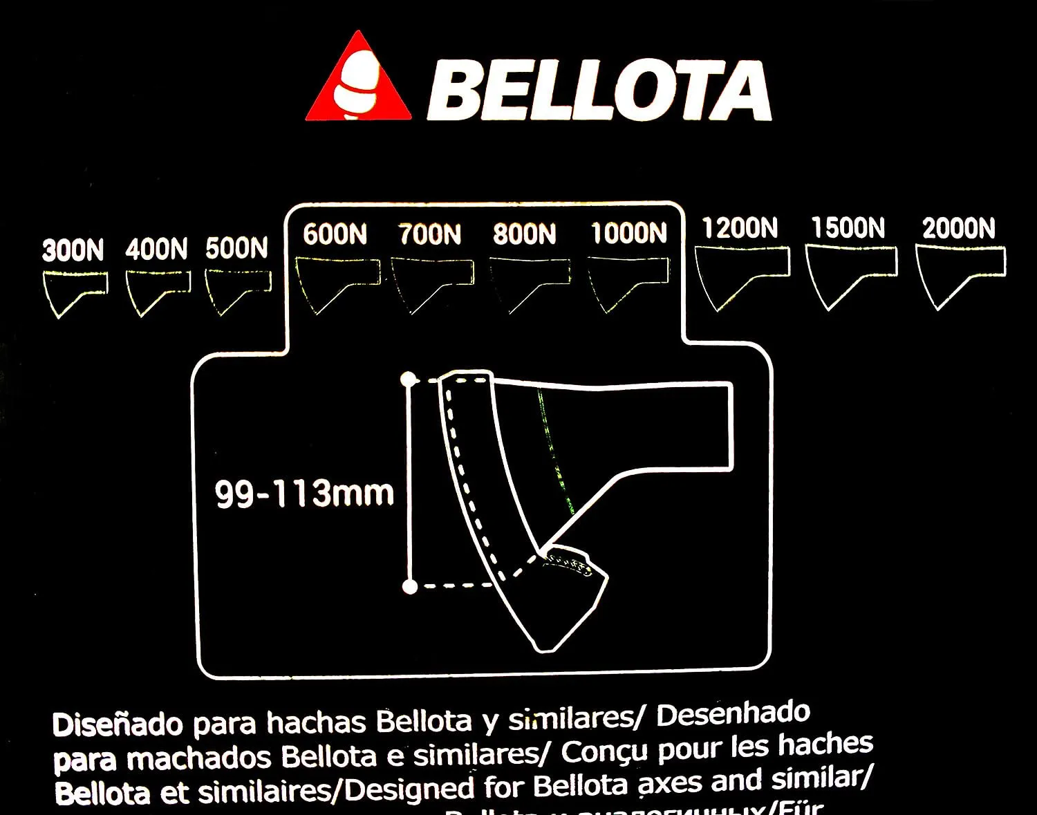 Bellota P81302 protezione universale lama ascia