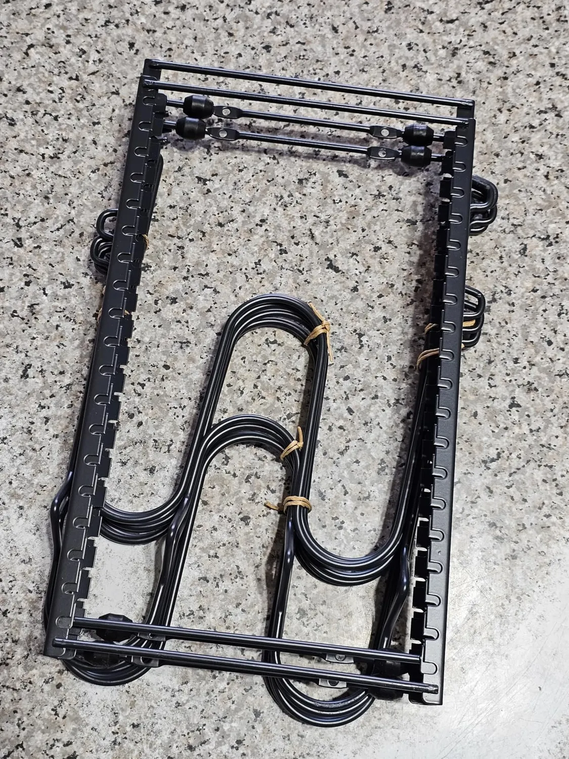 Amig organizer padelle estensibile nero 6-10 posti