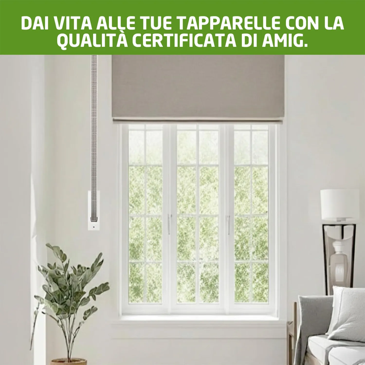 Amig Nastro Avvolgitore Tapparella 20 mm x 6 m Resistente UV