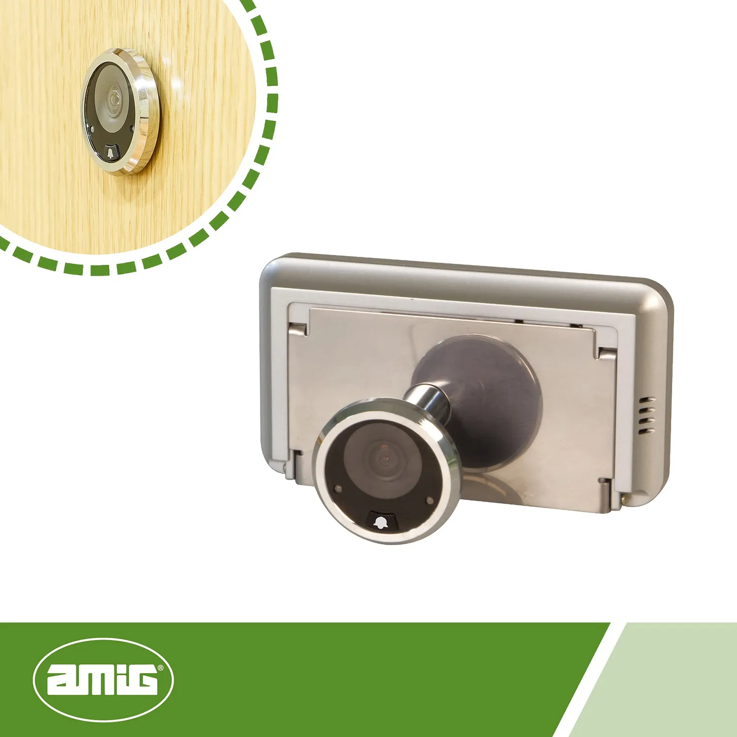 Amig spioncino digitale porta 4" argento 160°