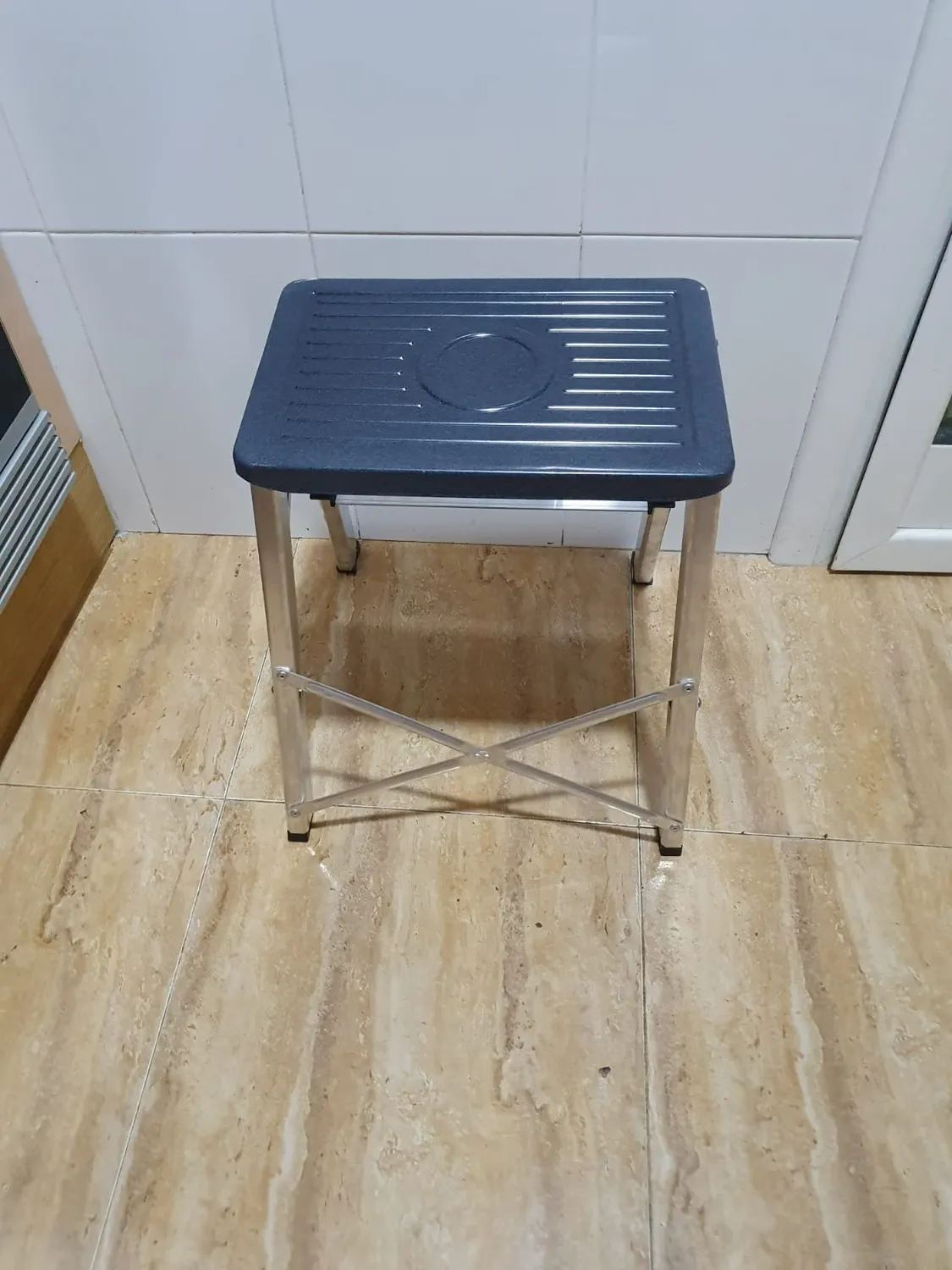 Amig Scala Pieghevole 2 Gradini Sgabello Alluminio 150 kg