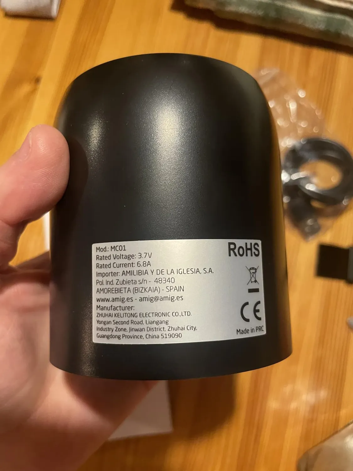 Amig macinacaffè elettrico USB-C portatile 40 livelli