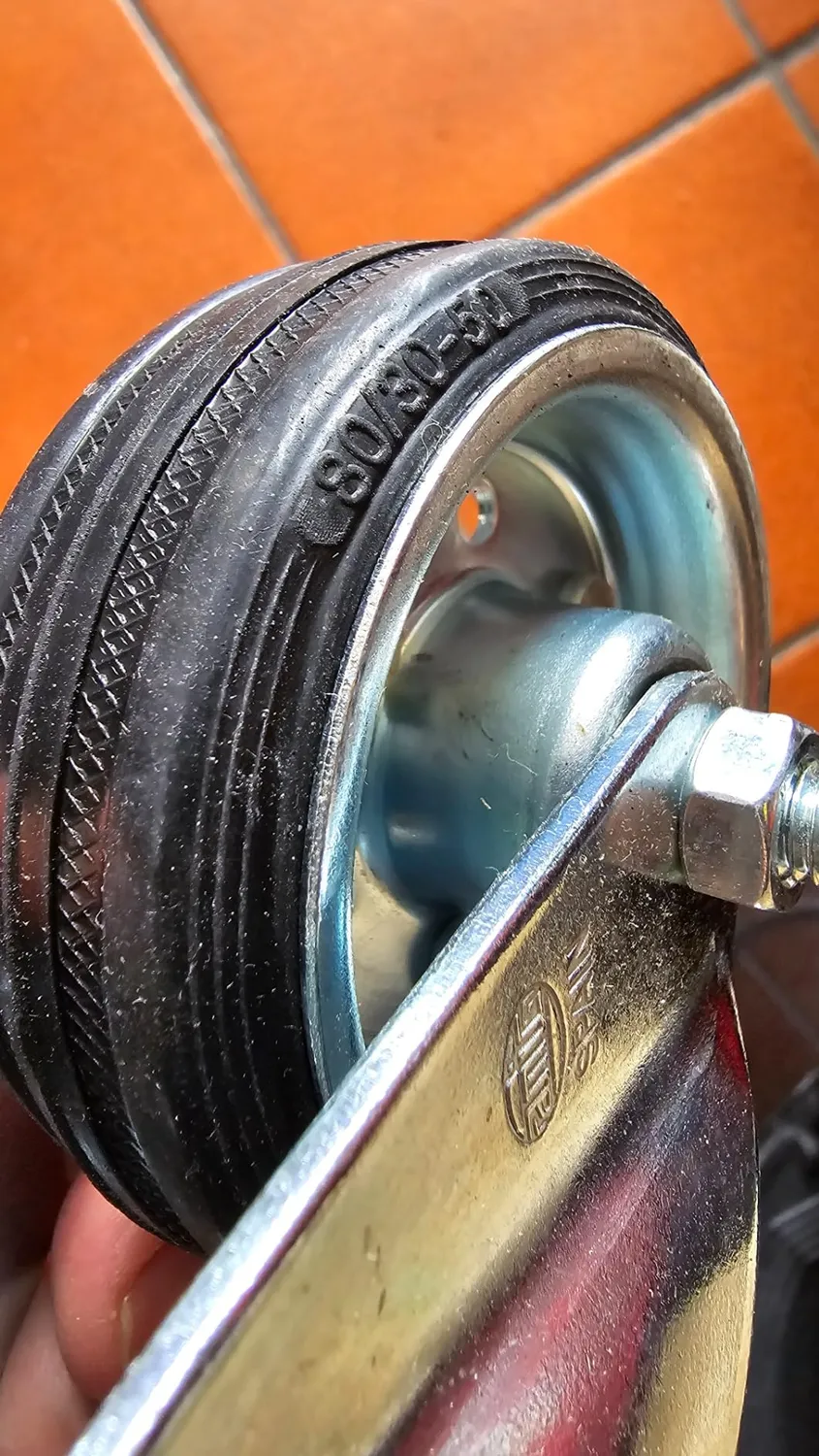 Amig Set 4 Ruote Girevoli Ø80 mm Foro 12,5 mm