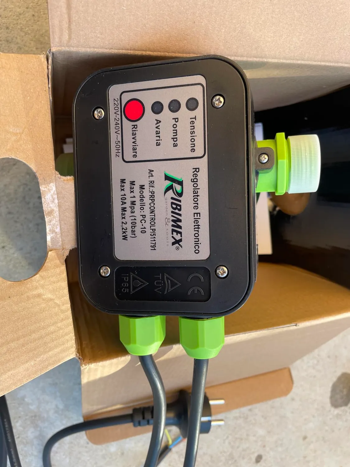 Ribimex AcquaControl+ regolatore pompe 2200 W 10 bar