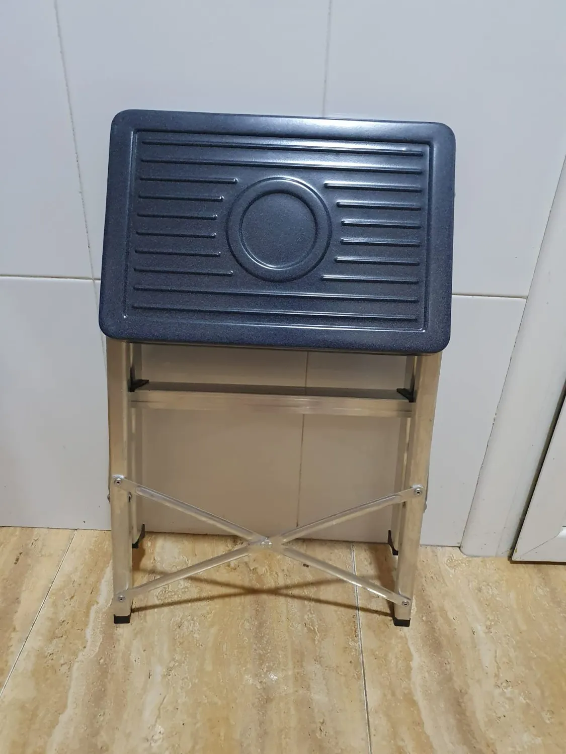 Amig Scala Pieghevole 2 Gradini Sgabello Alluminio 150 kg