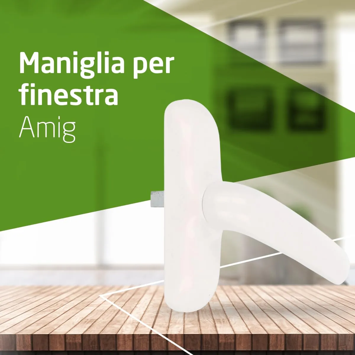Amig Maniglia Finestra Oscillobattente 180 mm Bianca