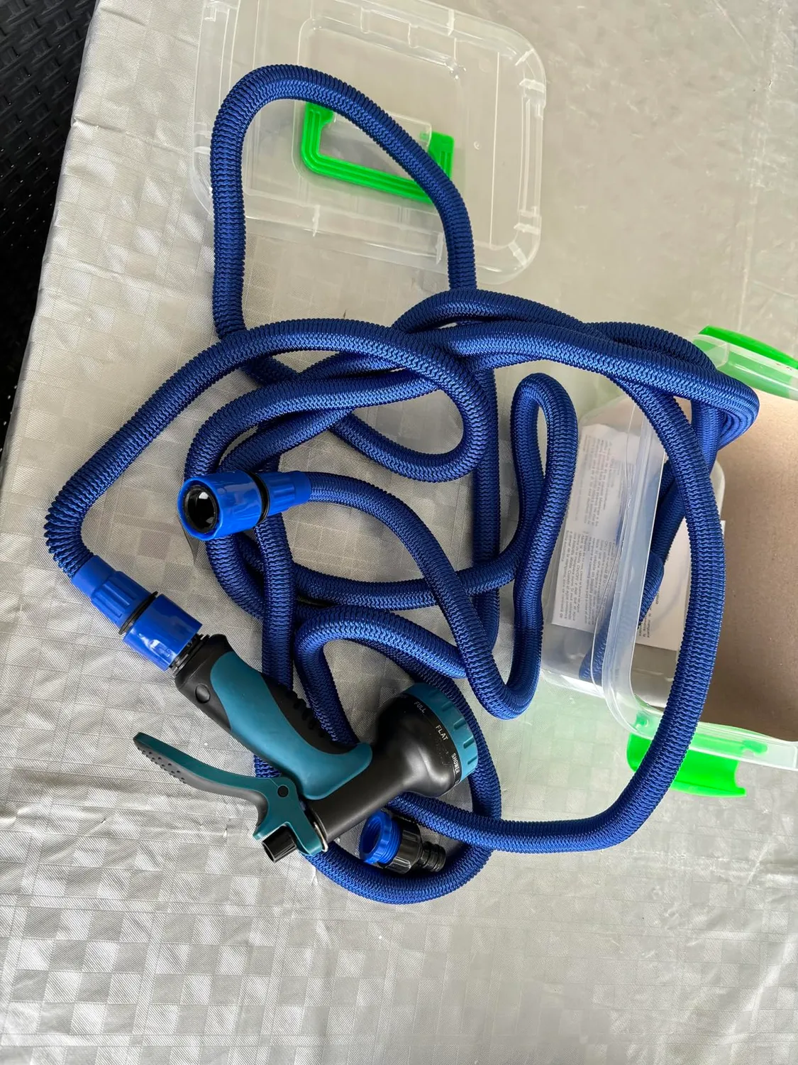 Amig Tubo Irrigazione Espandibile 15 m Blu 9 Getti