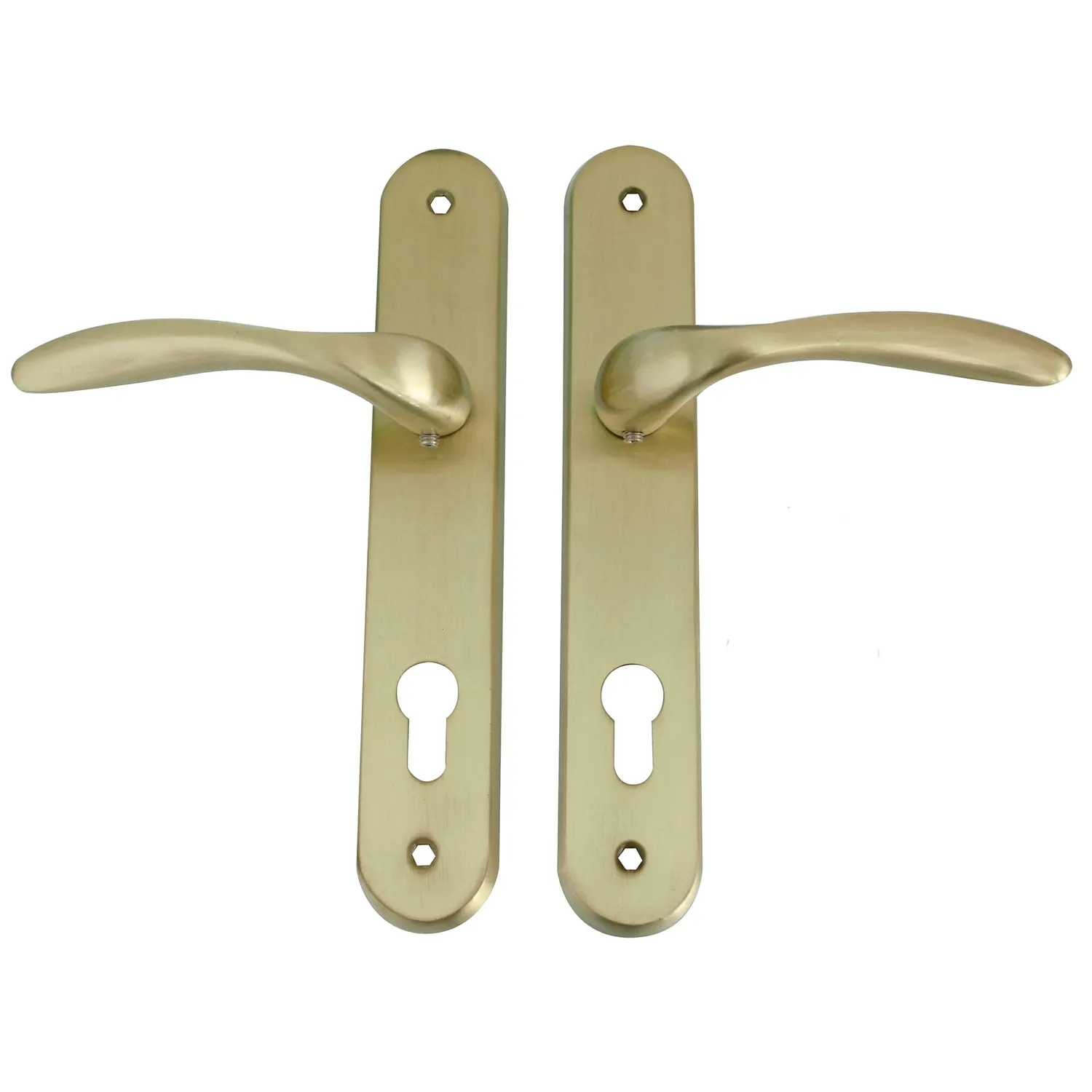 Amig Lena maniglia per porta ottone satinato 238 mm