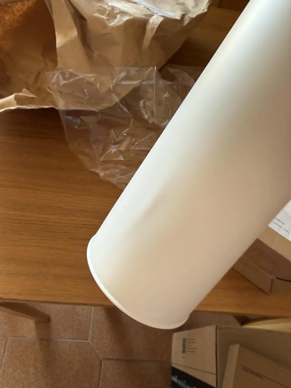 Amig Naturline portascopino bianco bambù 95x380 mm