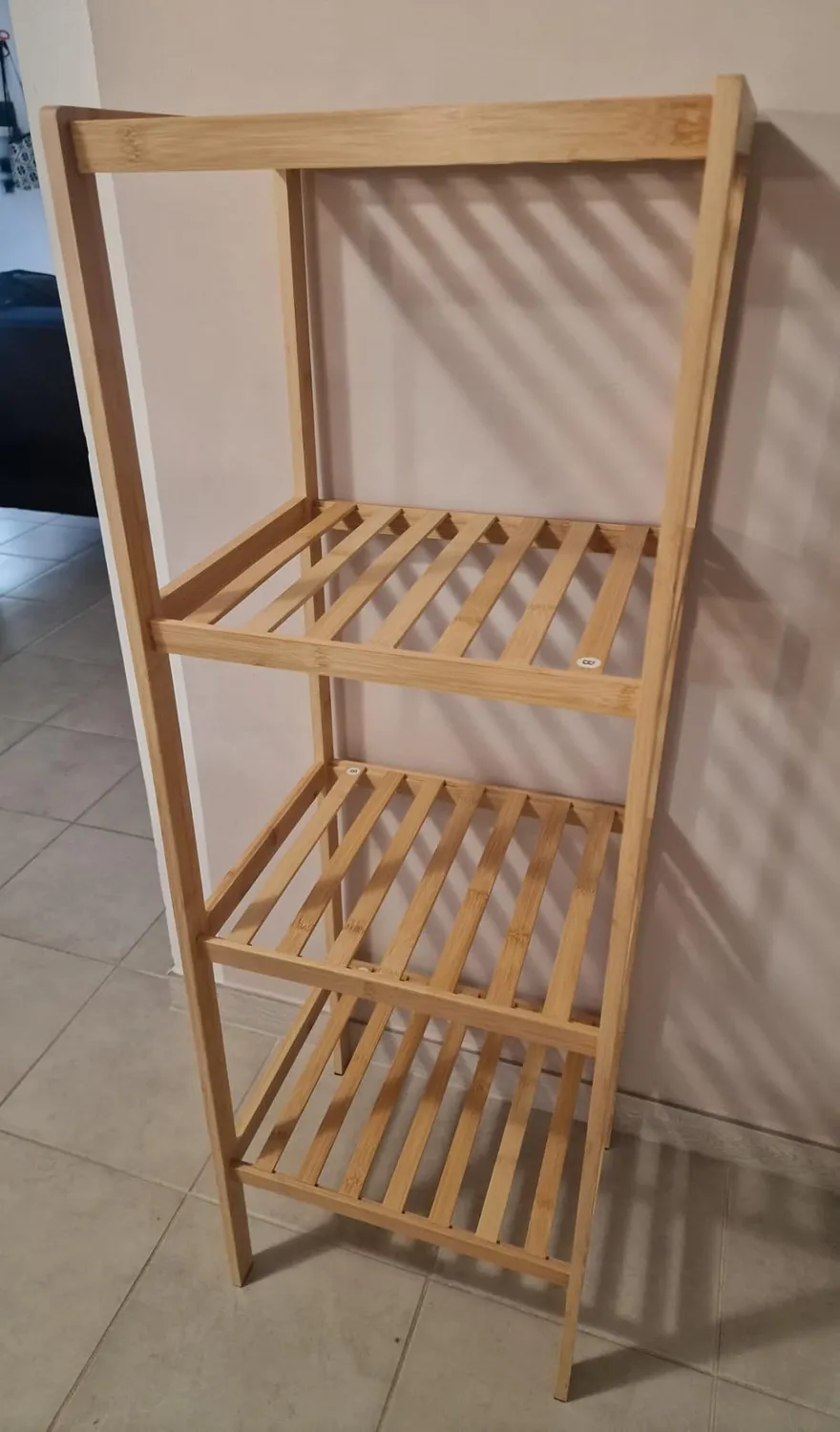 Amig Boo scarpiera bambù 2 ripiani 70x27x40 cm listelli
