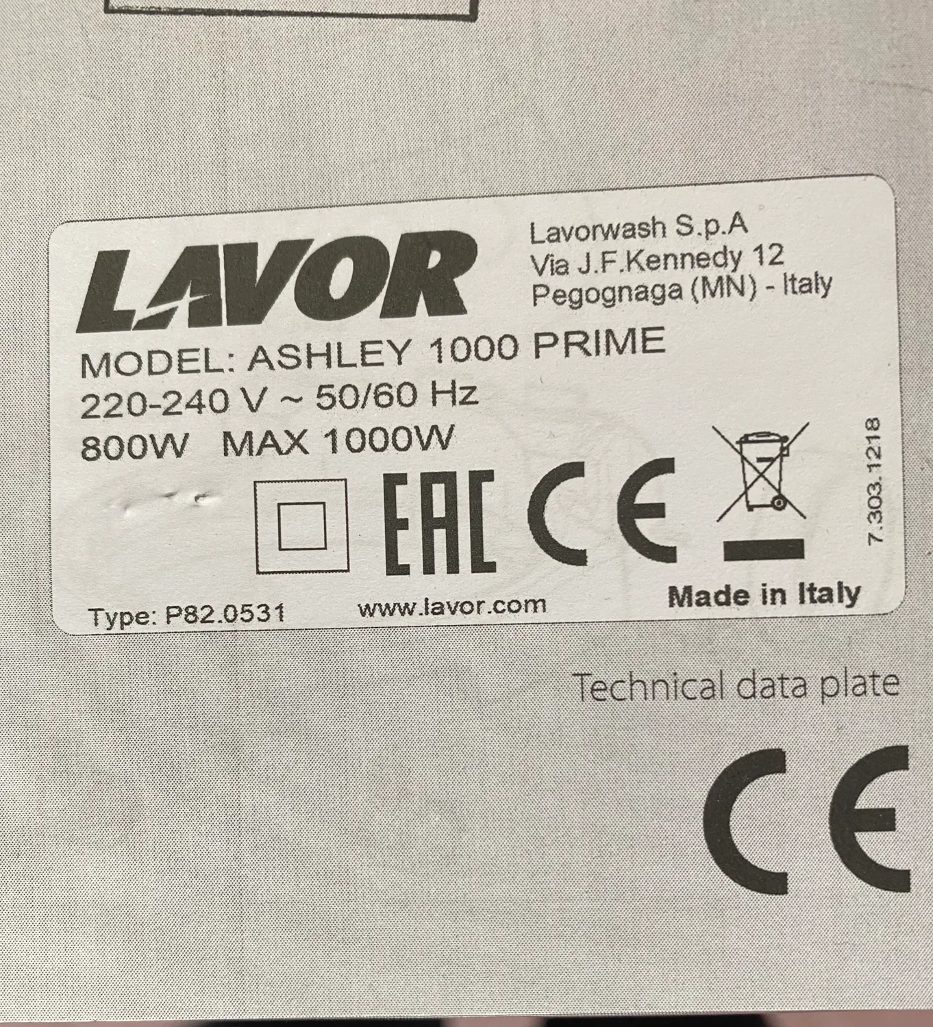 Ribimex PRASP20/FS Filtro a sacco 25 L tessuto