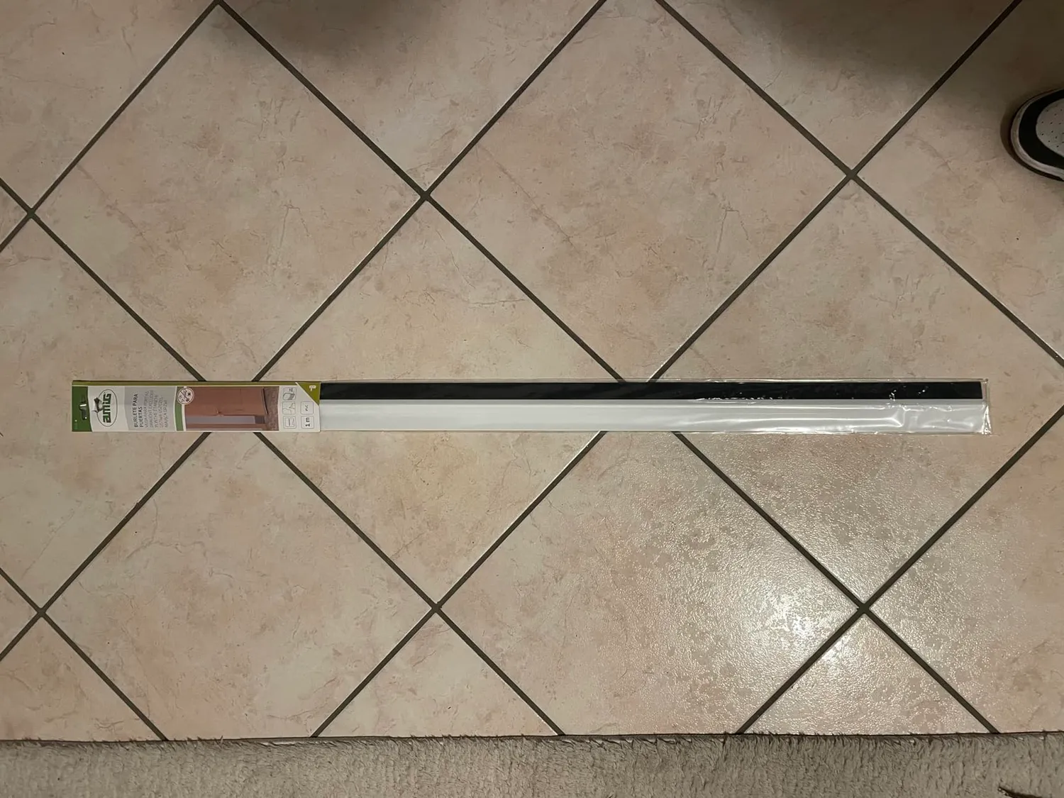 Amig 22555 paraspifferi porta adesivo spazzola rovere 1 m