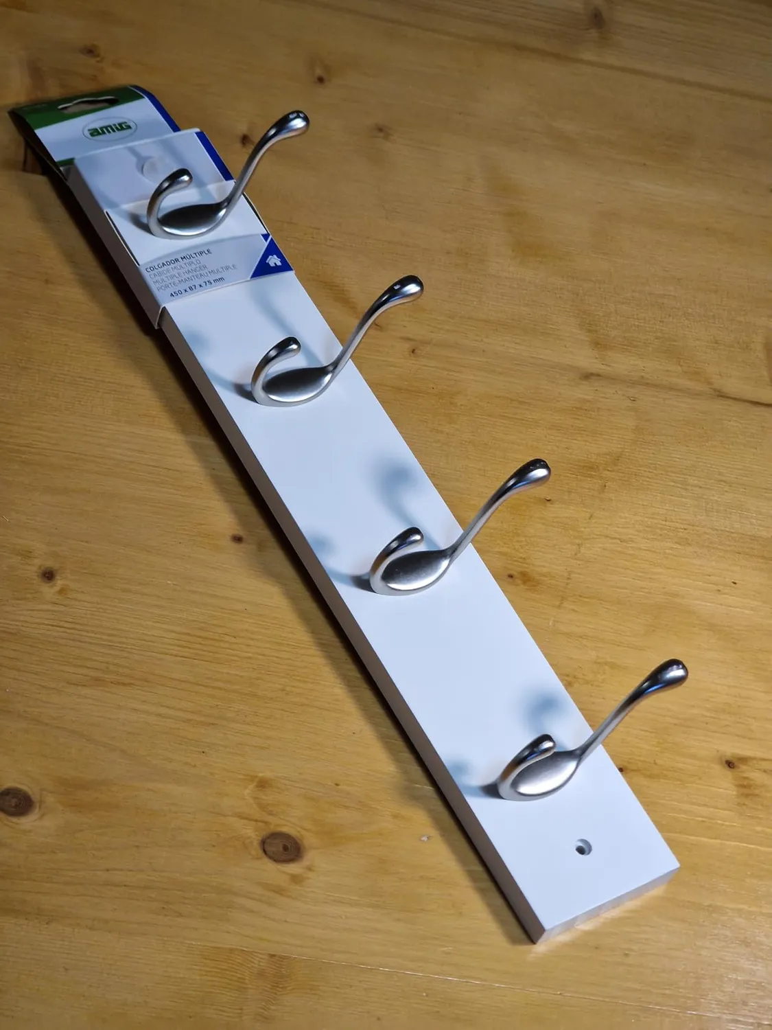 Amig CM37 Appendiabiti a Parete 680 mm Acacia Nero