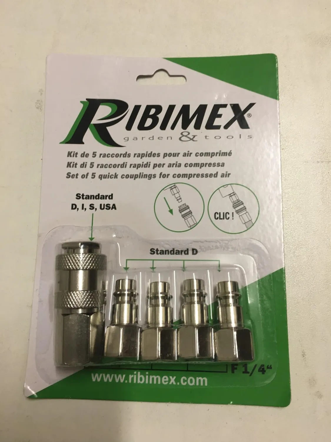 Ribiland Ribimex Pracr05/B Raccordi Aria Compressa 5 pezzi
