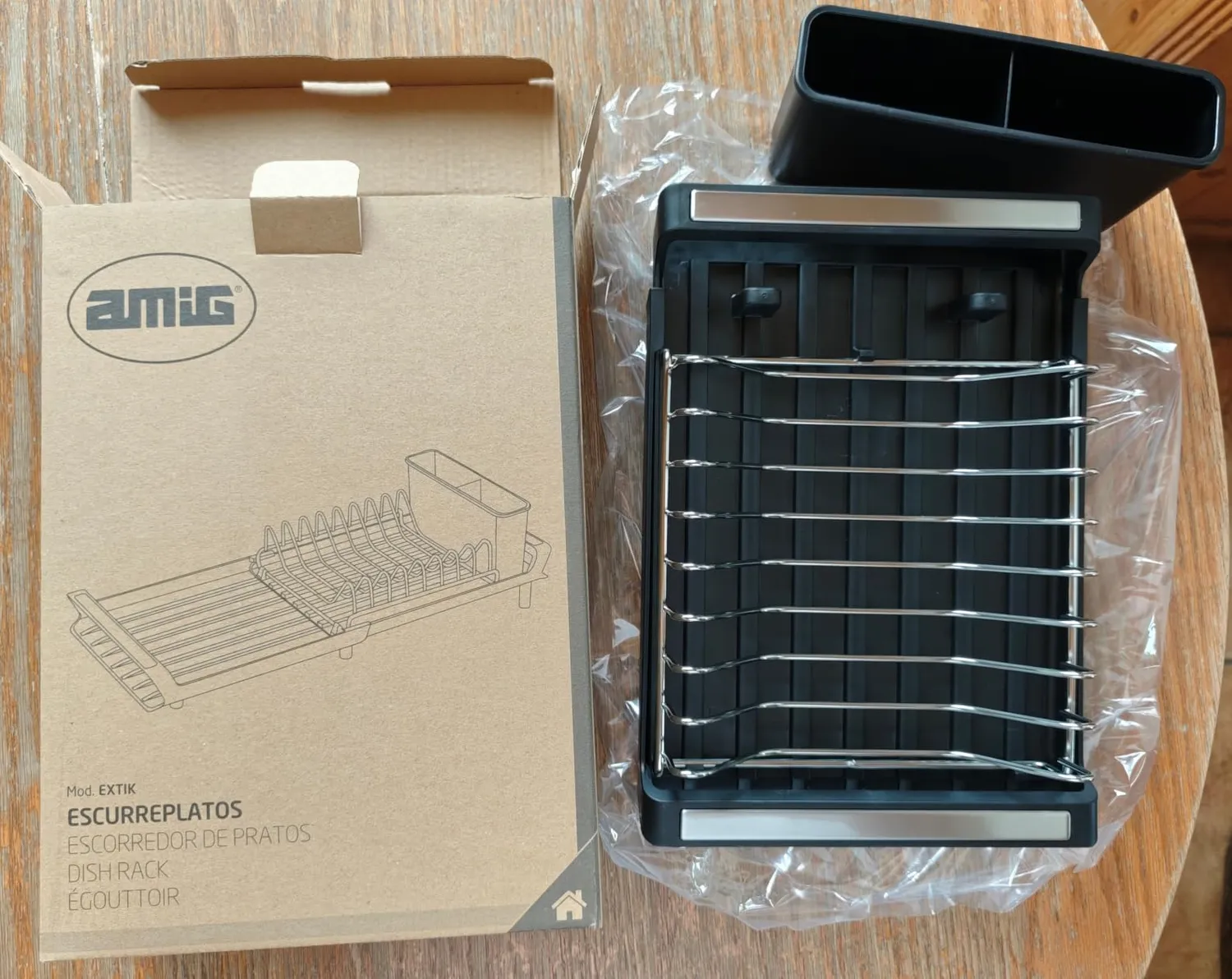 Amig Extik Scolapiatti Estensibile Nero 28-47 cm