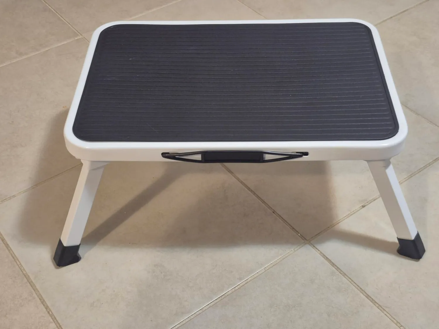 Amig sgabello pieghevole 1 gradino bianco 150 kg
