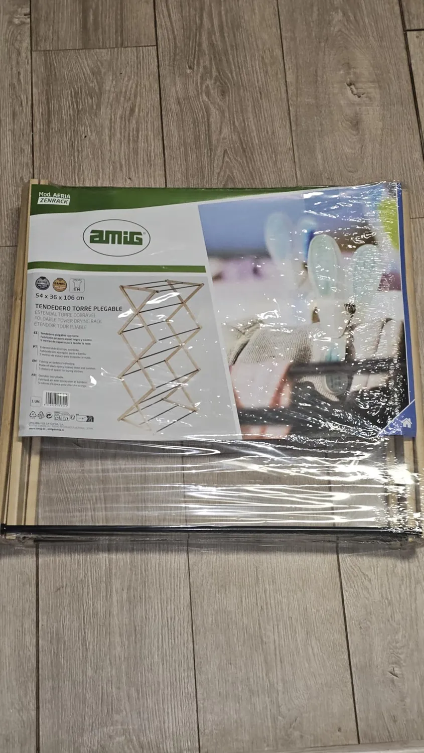 Amig Aeria ZenRack Stendino Torre Nero Bambù 5 m