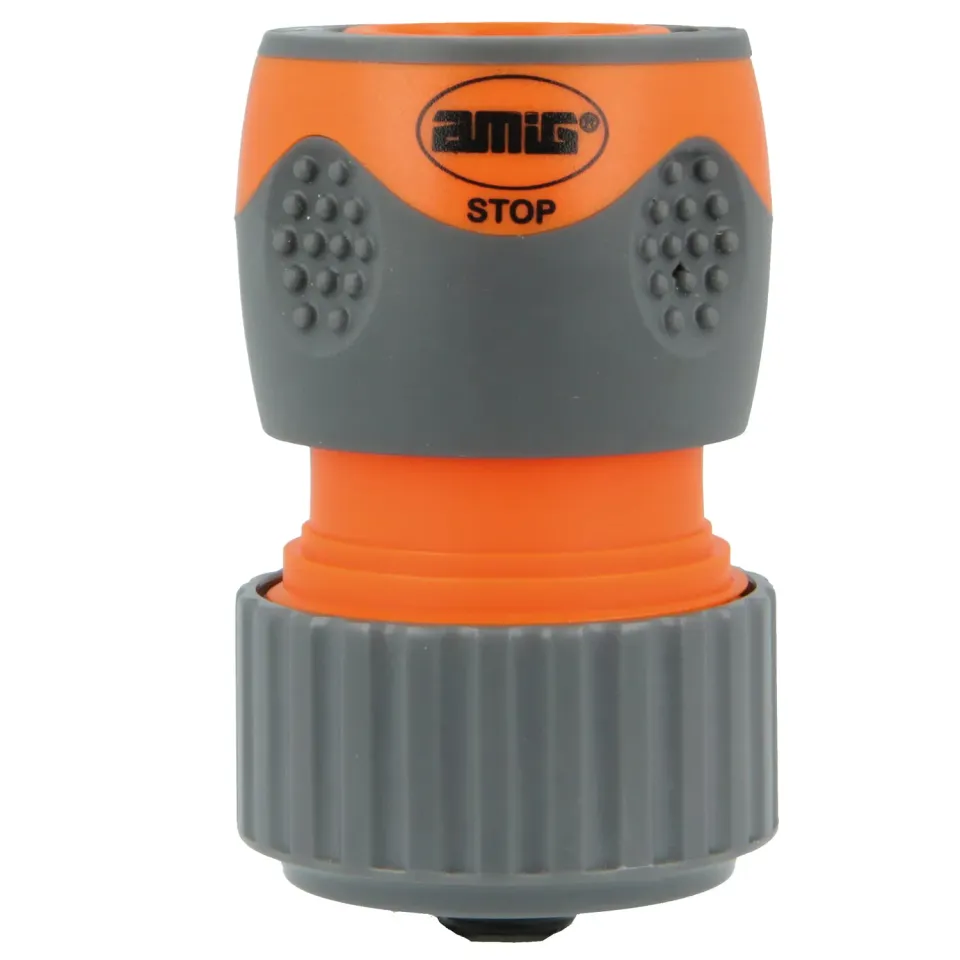 Amig R09 Stop Plus raccordo rapido 3/4" arancio-grigio