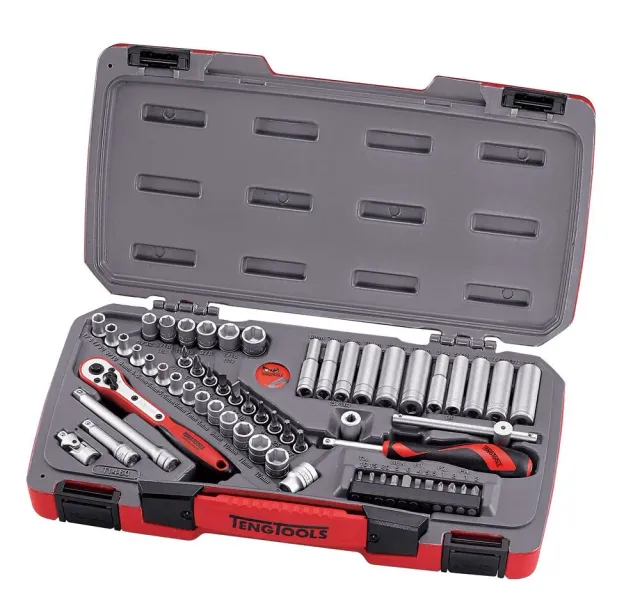 TengTools Mecca Pro Set Bussole 1/4" 60 Pezzi Metriche
