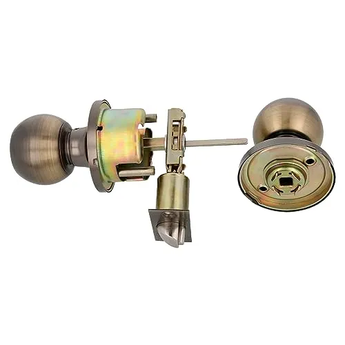 Amig 610 12554 pomello porta con chiave ottone cuoio