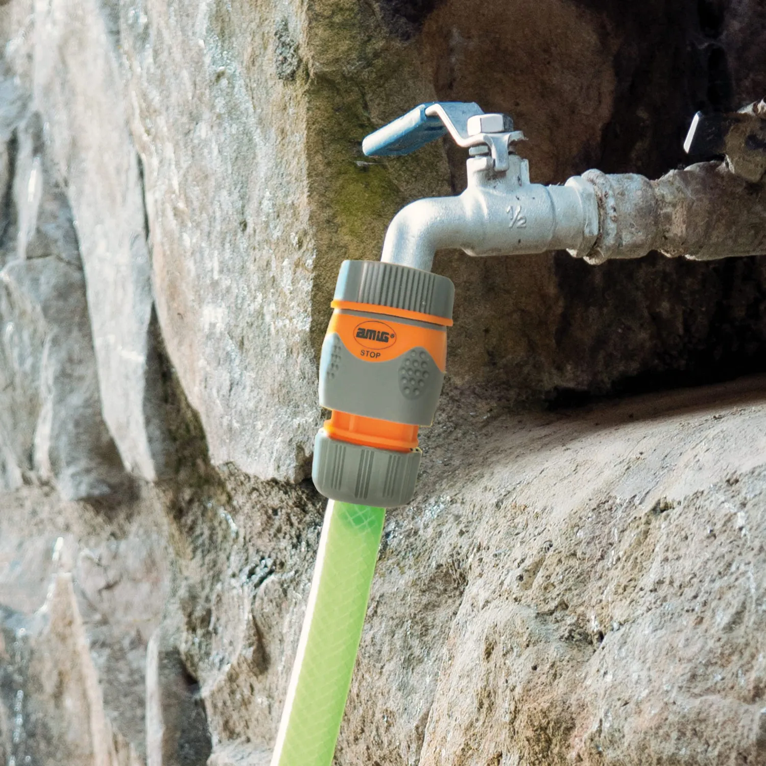 Amig adattatore rubinetto 3/4" arancione grigio