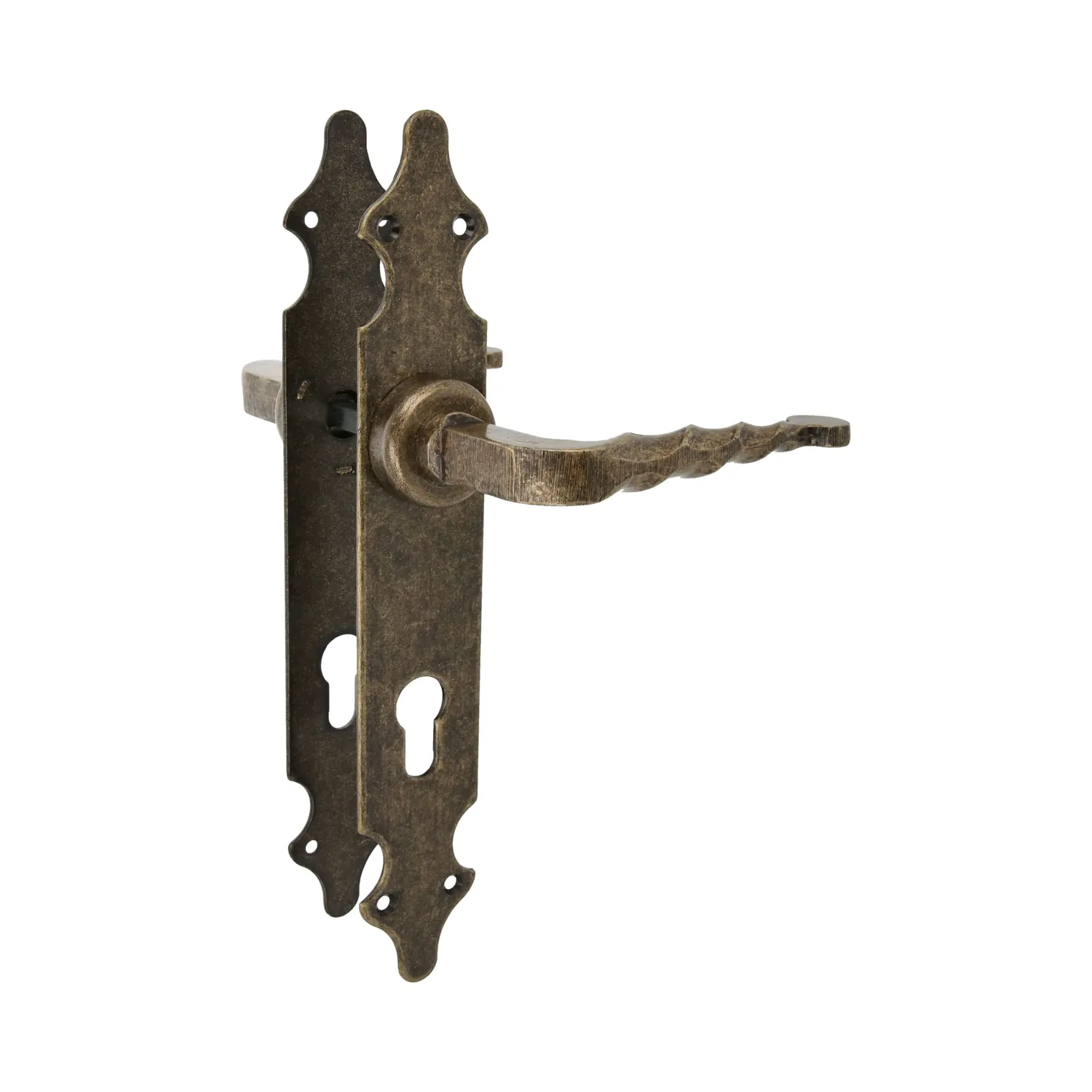 Amig 101SP maniglie cancello nere 2 pezzi rustiche