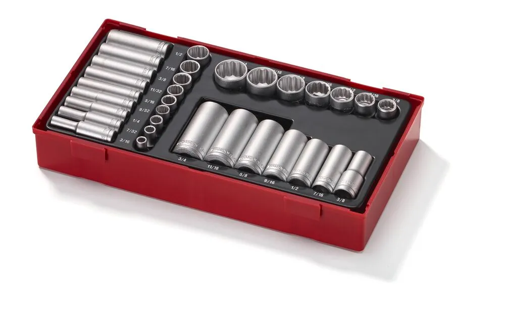 TengTools TT1 set bussole 32 pezzi 1/4" 3/8" AF