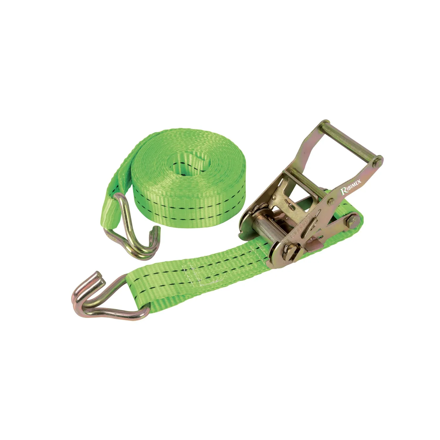 Ribimex PRSANACR150 cinghia a cricchetto 15 m 2500 kg ganci