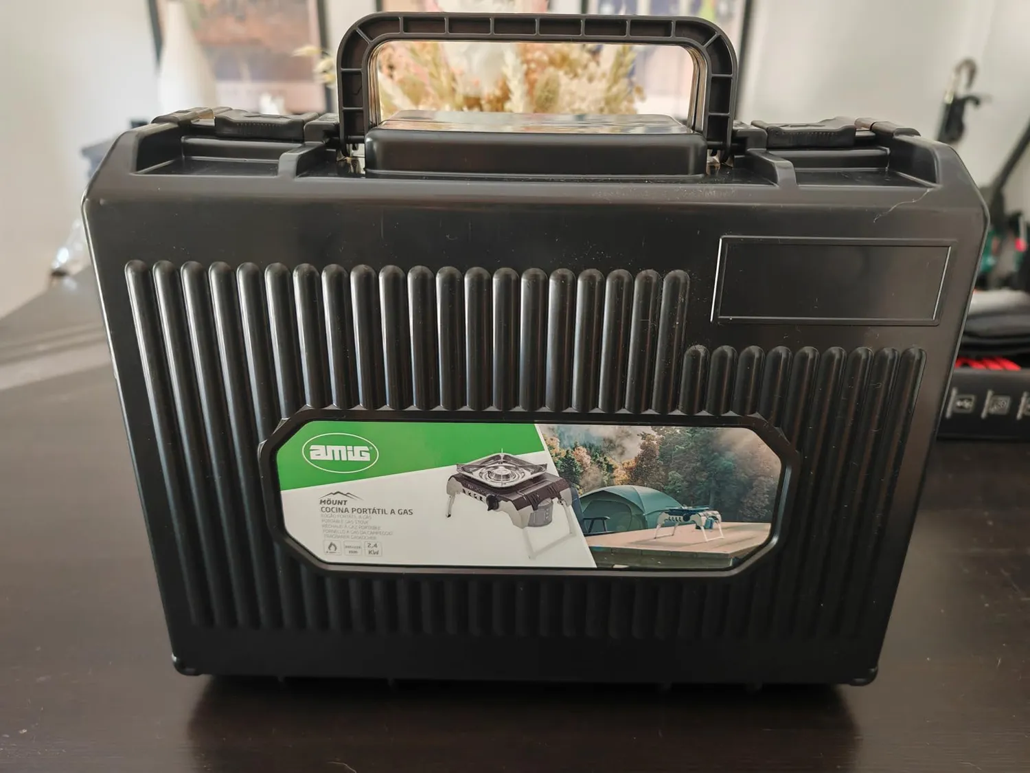 Amig Camping Gas Mount fornello gas portatile 2,4 kW