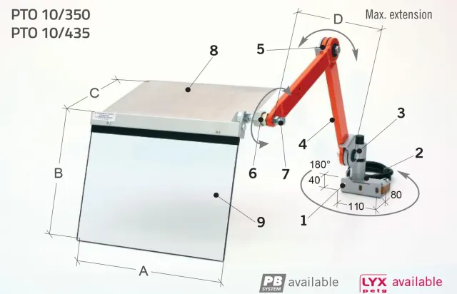 Tecno Più Riparo Carrello Tornio Parallelo Protezione mandrino