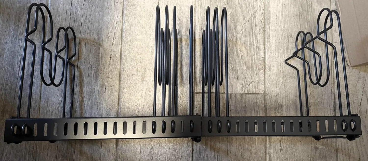 Amig organizer padelle estensibile nero 6-10 posti