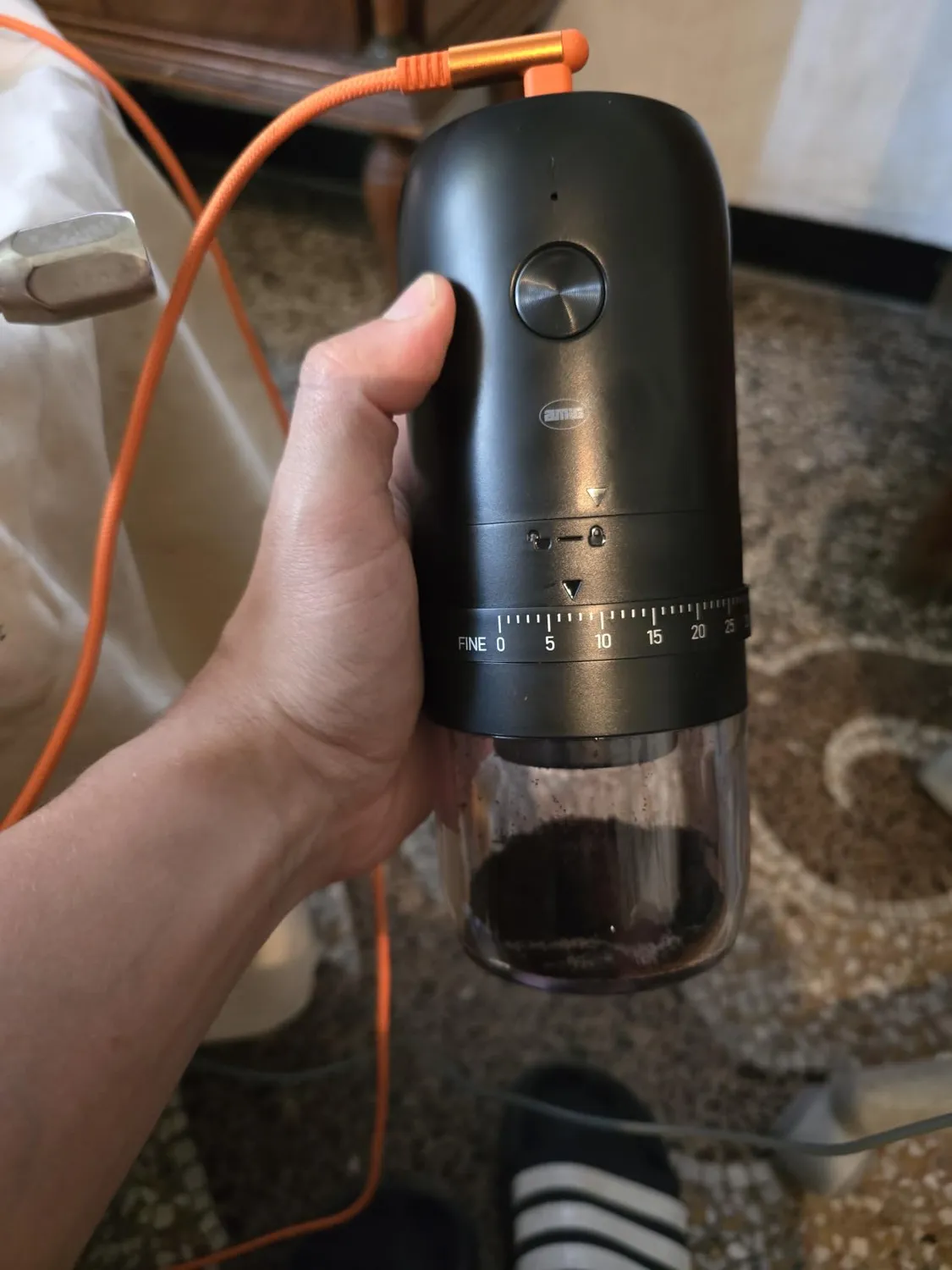 Amig macinacaffè elettrico USB-C portatile 40 livelli