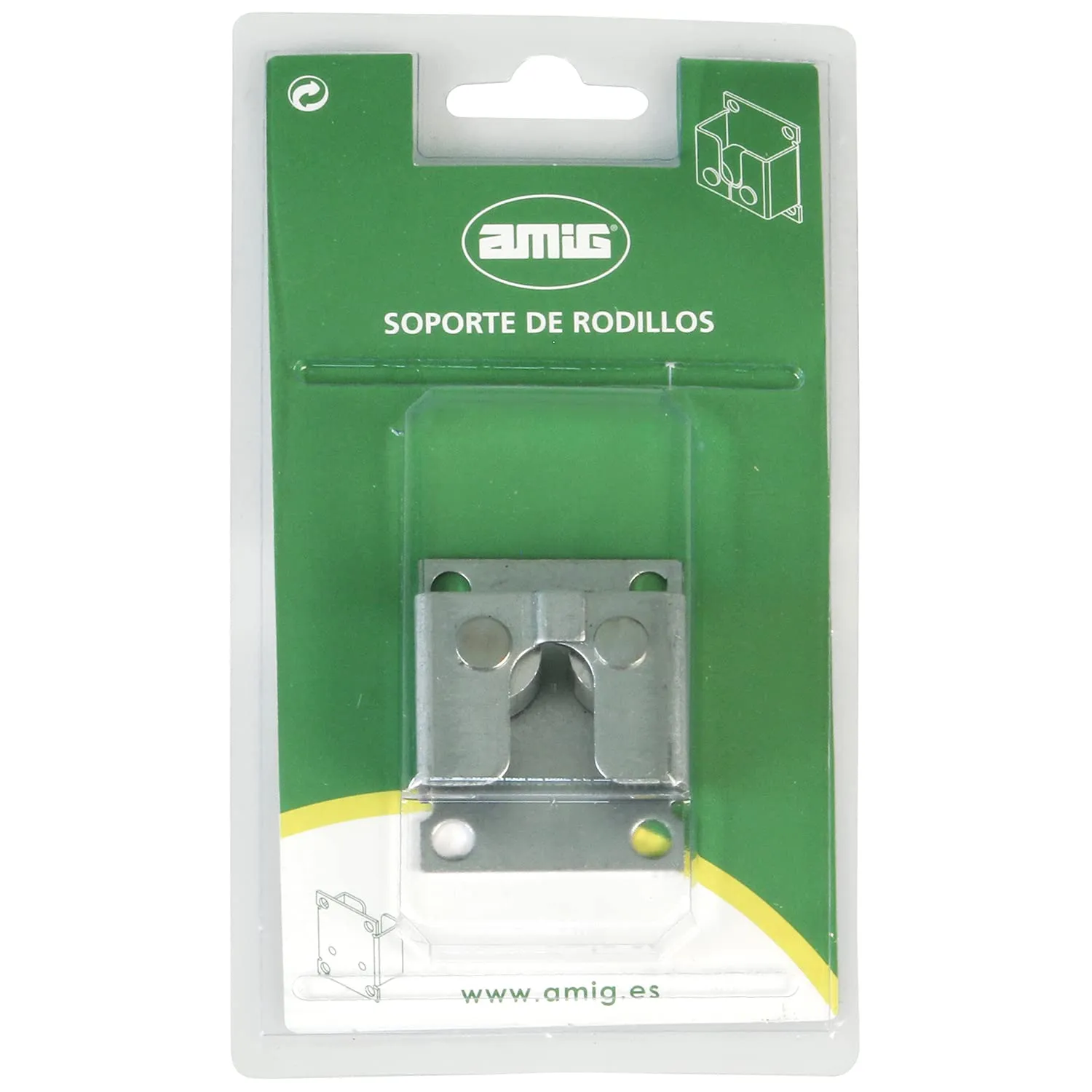 Amig supporto rullo tapparella acciaio zincato 50x40 mm