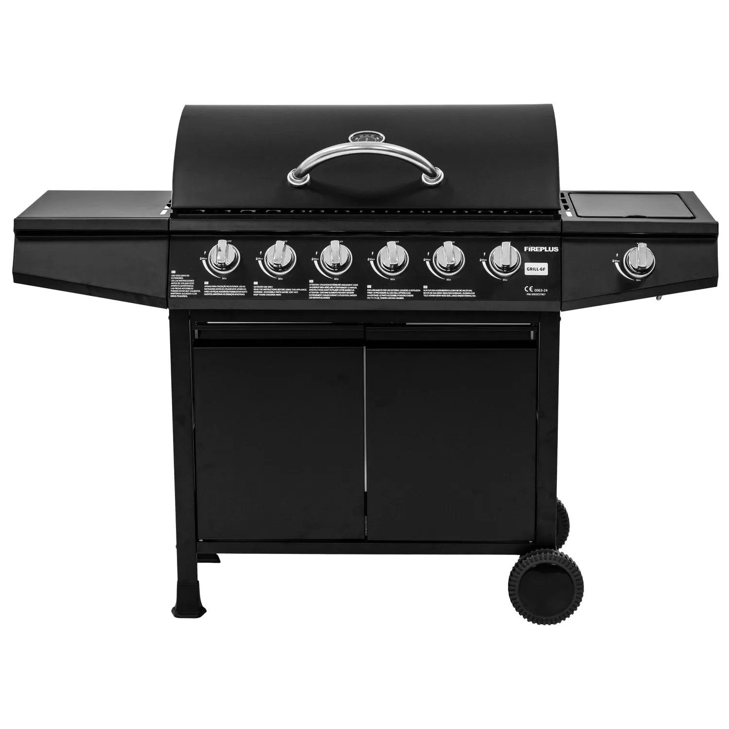 Amig Fireplus GRILL-6F barbecue a gas 6+1 nero 12,9 kW