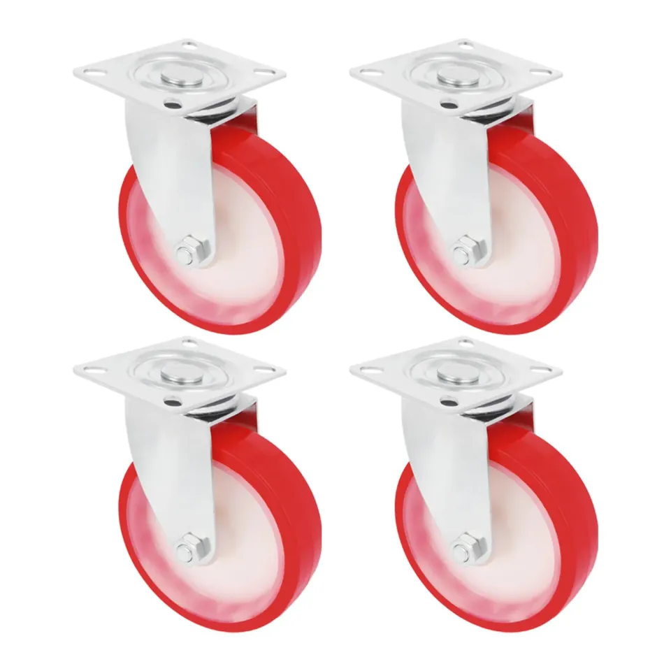 Amig Set 4 Ruote Girevoli Ø 125 mm Piastra 170 kg