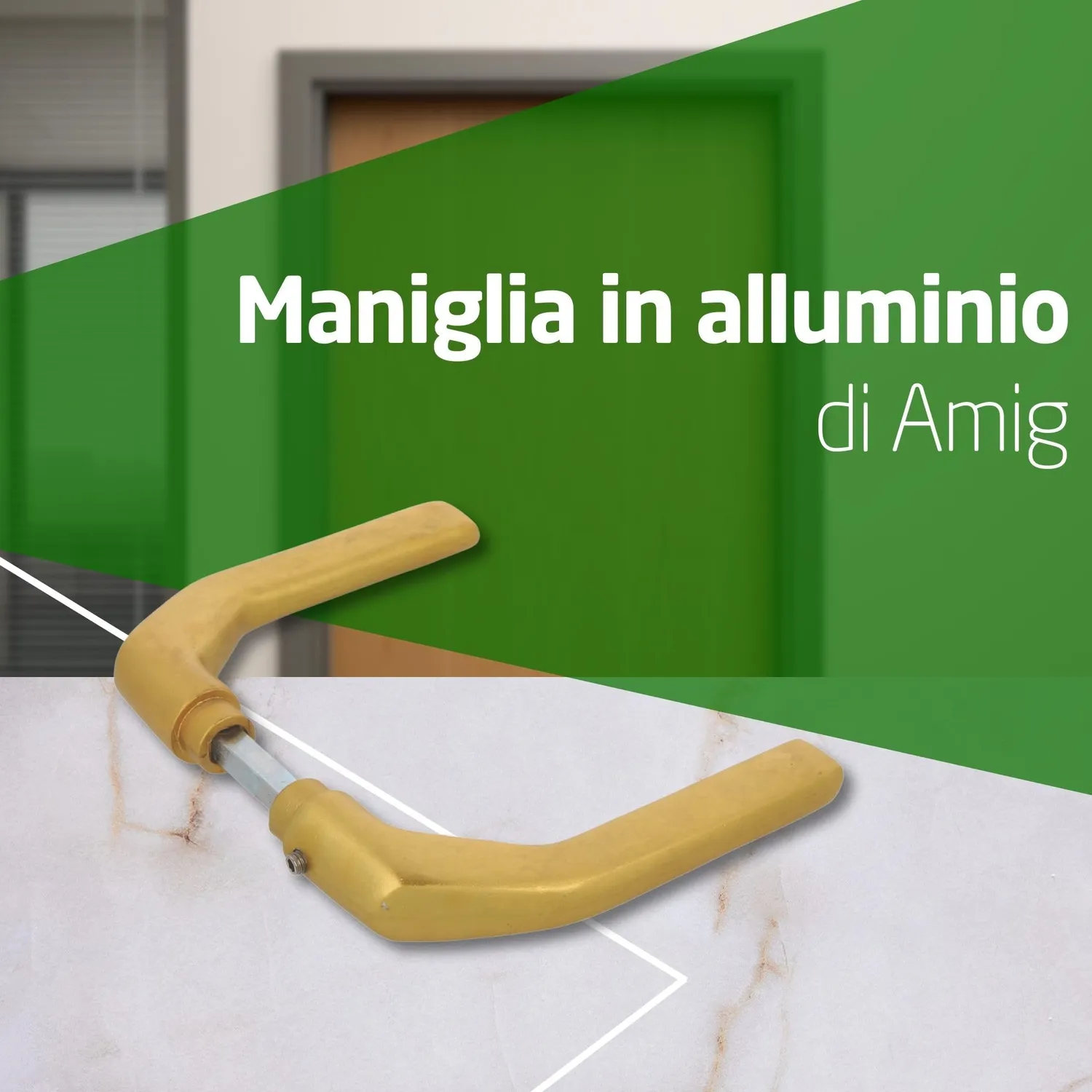 Amig 2113 maniglia porta oro 130x61 mm