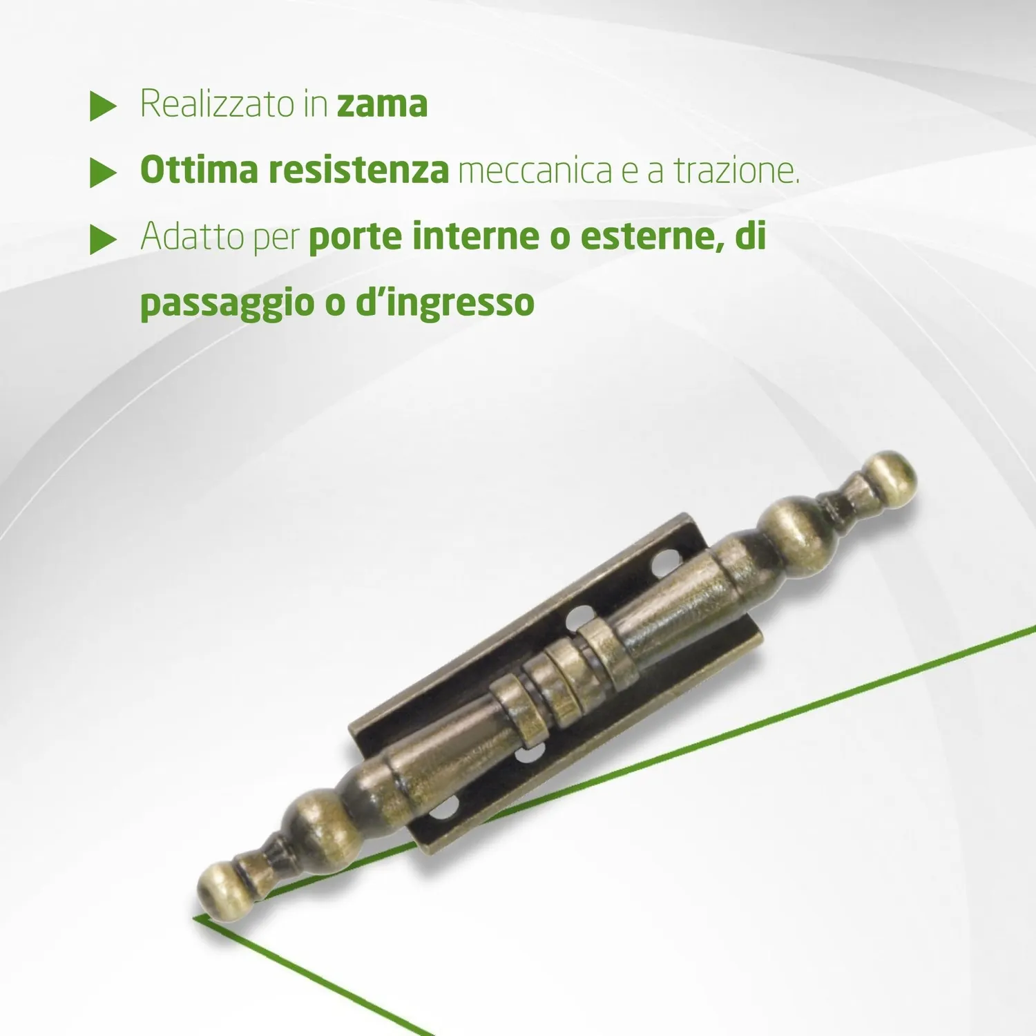 Amig cerniera decorativa 100x10 mm pelle