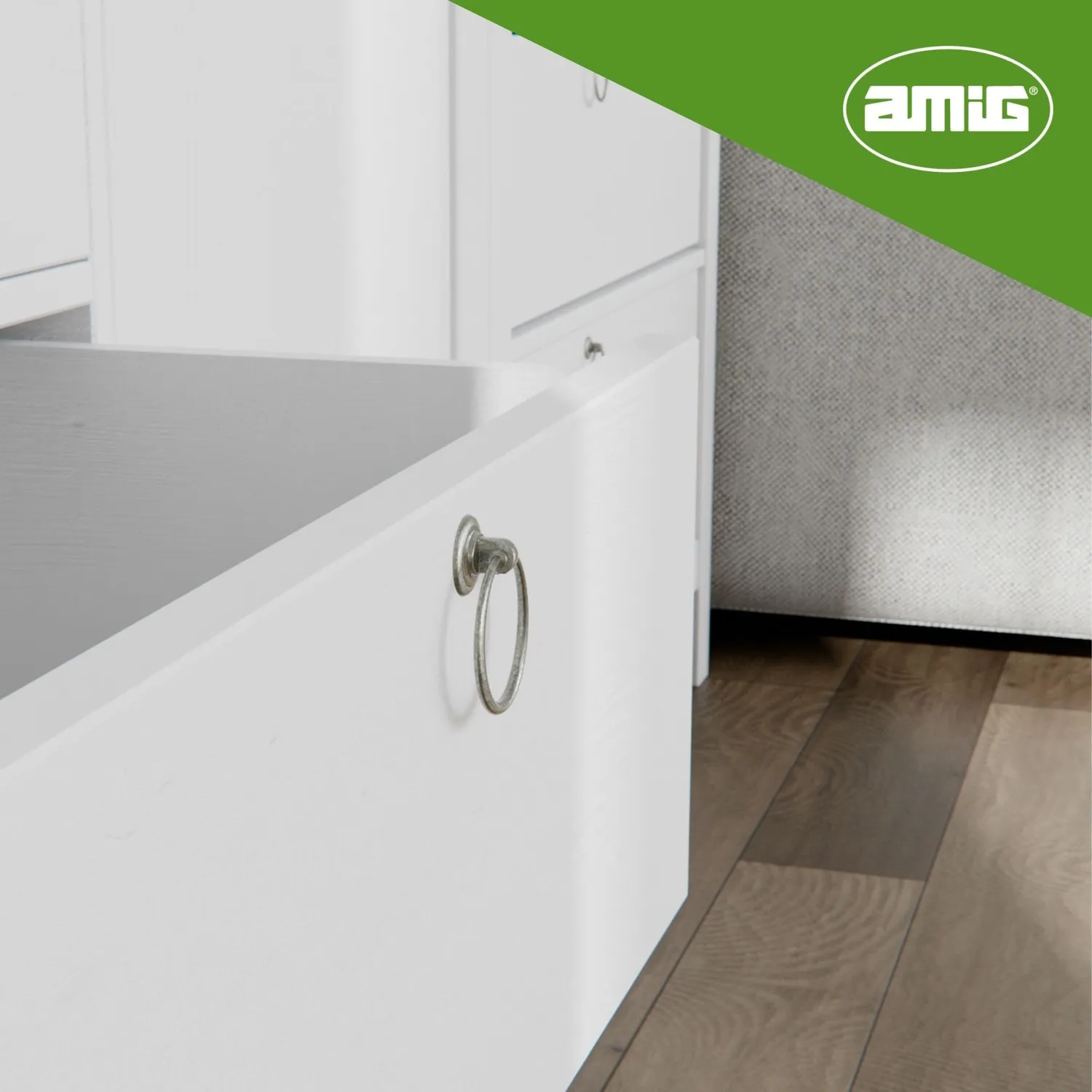 Amig Mod. 834 pomello mobili 10 pezzi cuoio