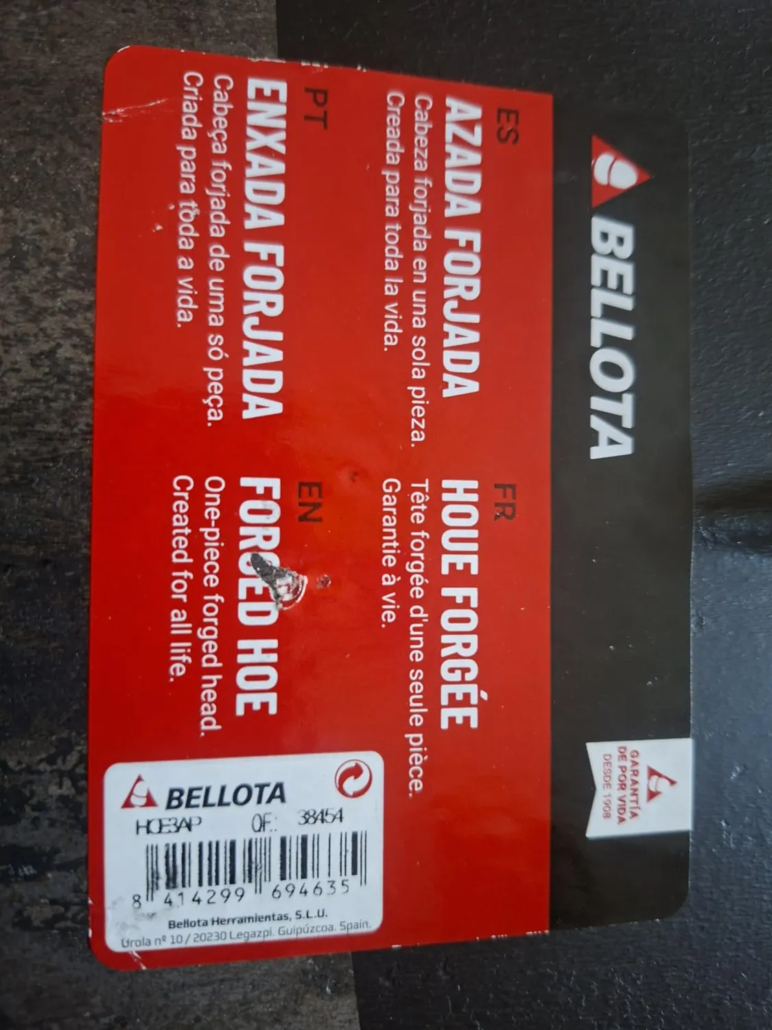 Bellota HOE3AP zappa acciaio speciale anti-rotazione