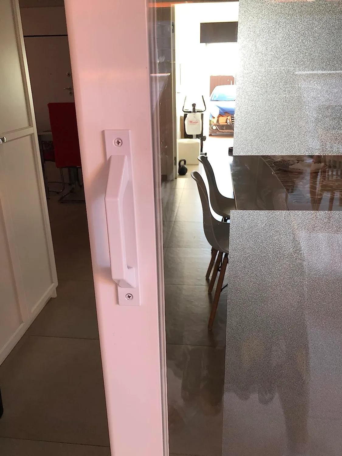 Amig Maniglia Porta Scorrevole Alluminio 198 mm Argento