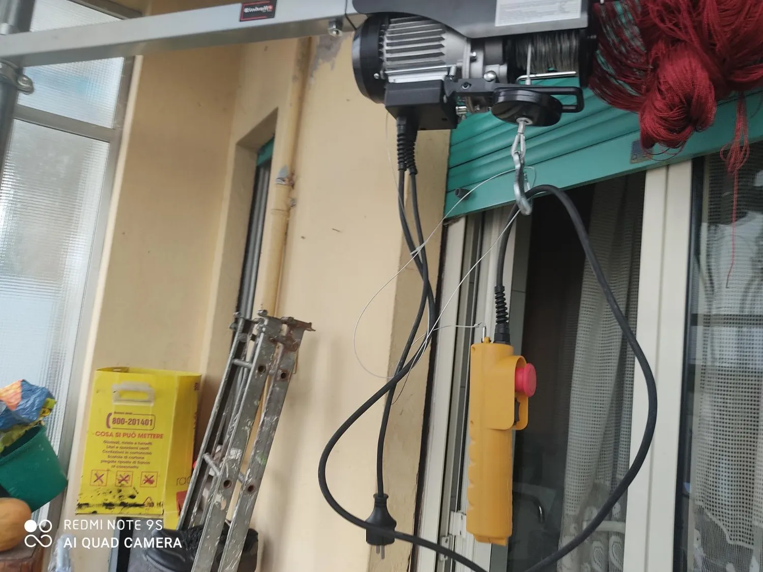 Ribimex PE125/250C/1 paranco elettrico 125/250 kg cavo 18 m